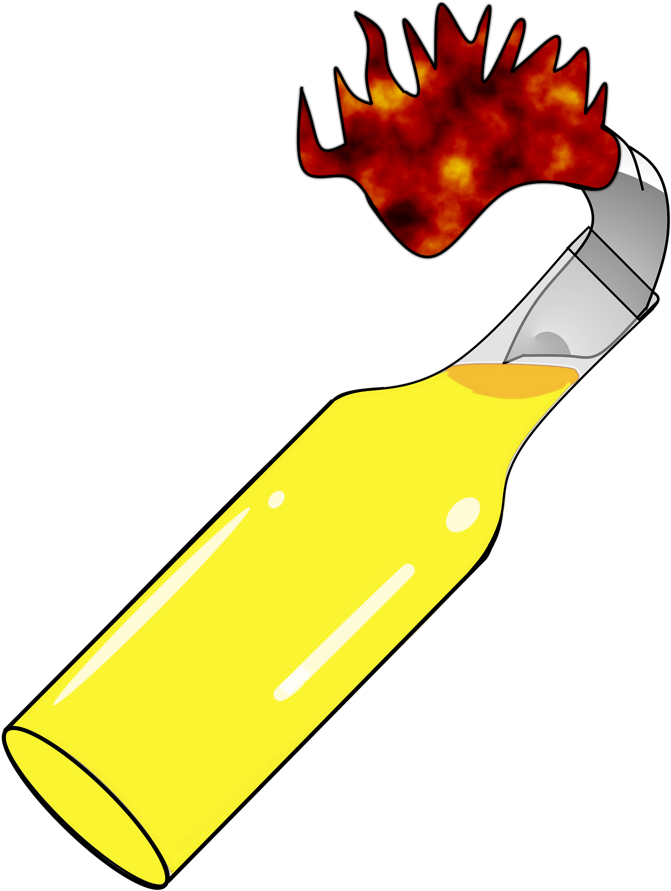 Every Day Was Much The Same - Molotov Cocktail Transparent Png (1500x1920), Png Download