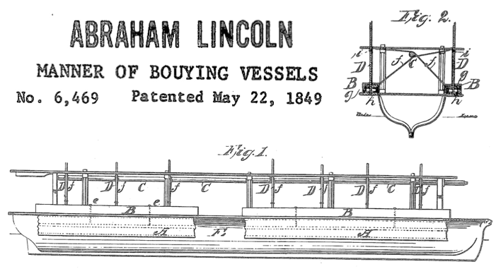 After Forcing Enough Of Them Under The Vessel She Lifted - Abraham Lincoln Patent Name (700x400), Png Download