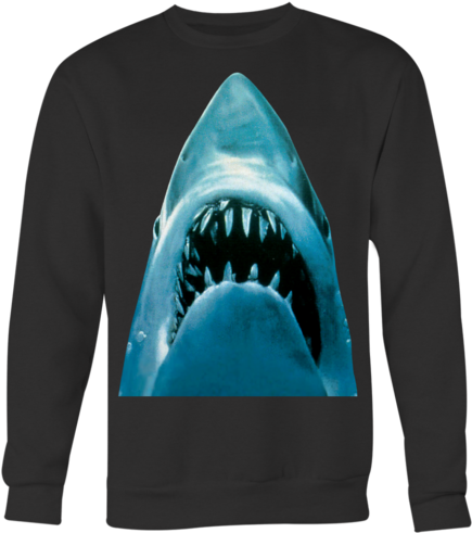 Jaws Just The Shark From The Classic Cult Hit Oversize - Jaws 1975 Movie Poster (500x500), Png Download