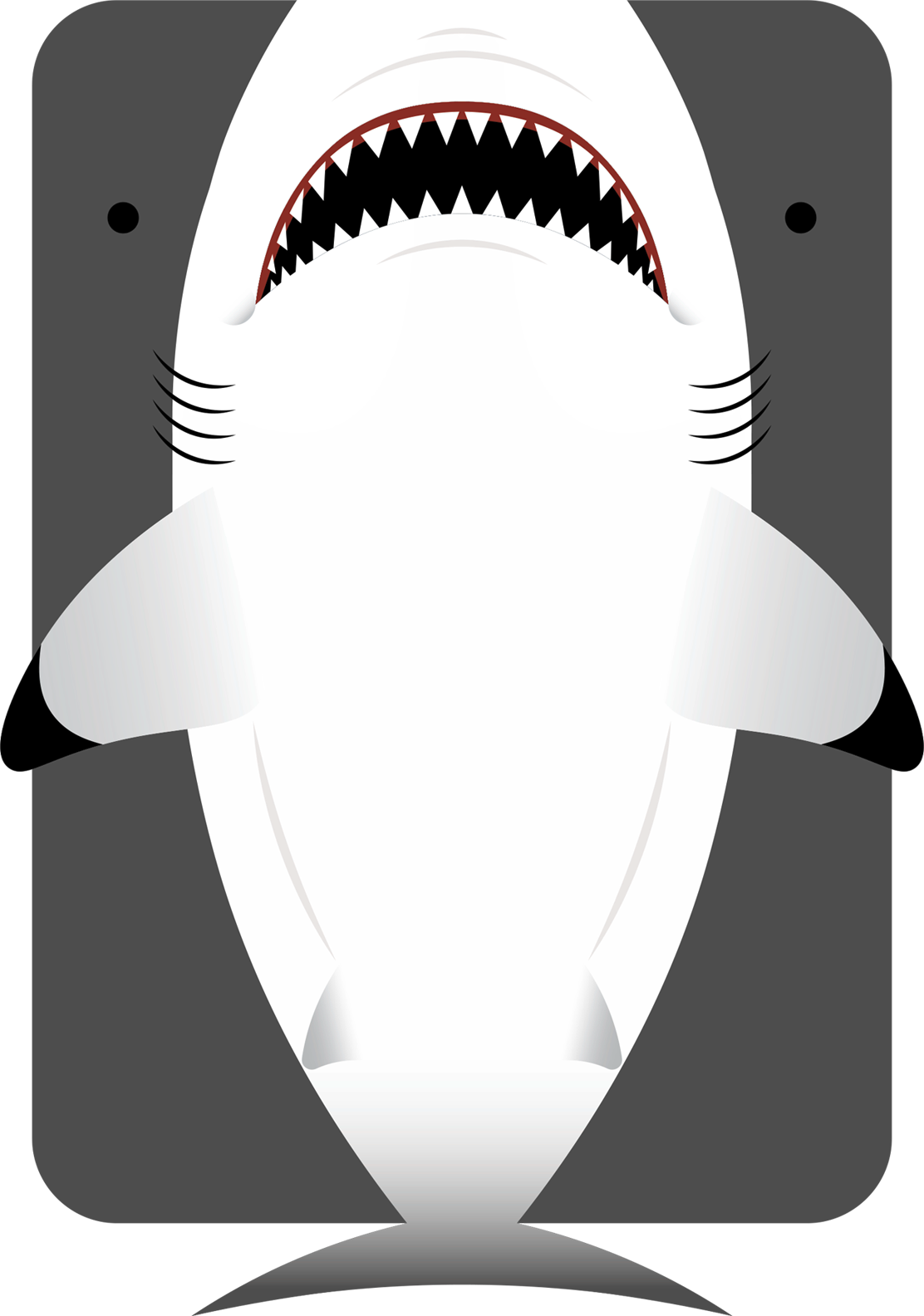 Reskingreat White Shark - Requiem Shark (1112x1584), Png Download
