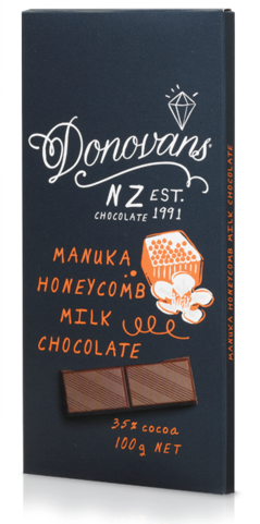 Manuka Honeycomb Milk Chocolate By Donovans Chocolates - Donovans Chocolate (274x480), Png Download