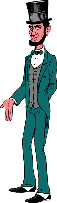 Abraham Lincoln - Kid Talk Conversation Cards For The Entire Family Tabletalk (200x714), Png Download