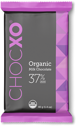 Organic 37% Milk Chocolate Bar (500x500), Png Download