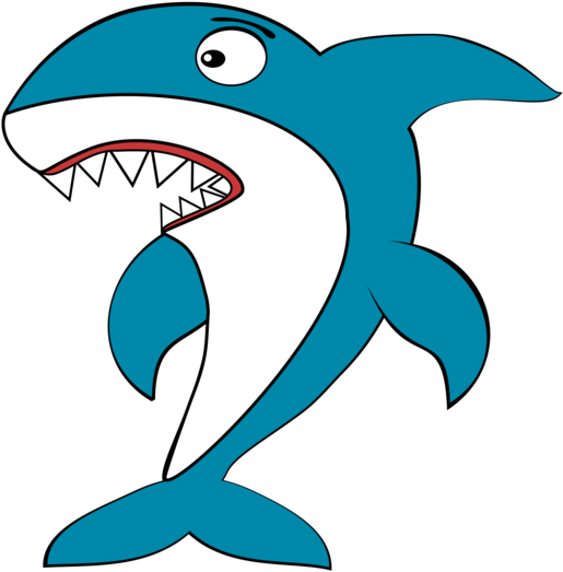 Shark Png Clipart Image Shark Icon Source - Clip Art Of Shark (530x750), Png Download