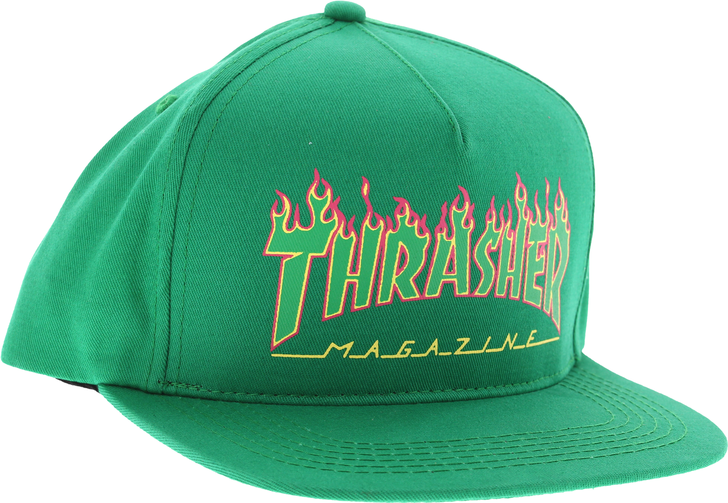 Brand Original Thrasher Flame Logo Skate Hat - Thrasher - Flame Logo Structured Snapback Caps Unisex (1500x1500), Png Download