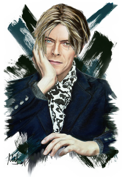 Click And Drag To Re-position The Image, If Desired - David Bowie (484x700), Png Download