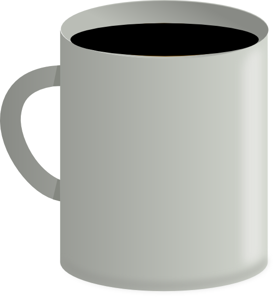 Coffee Cup Black Coffee Svg Clip Arts 552 X 598 Px (552x598), Png Download