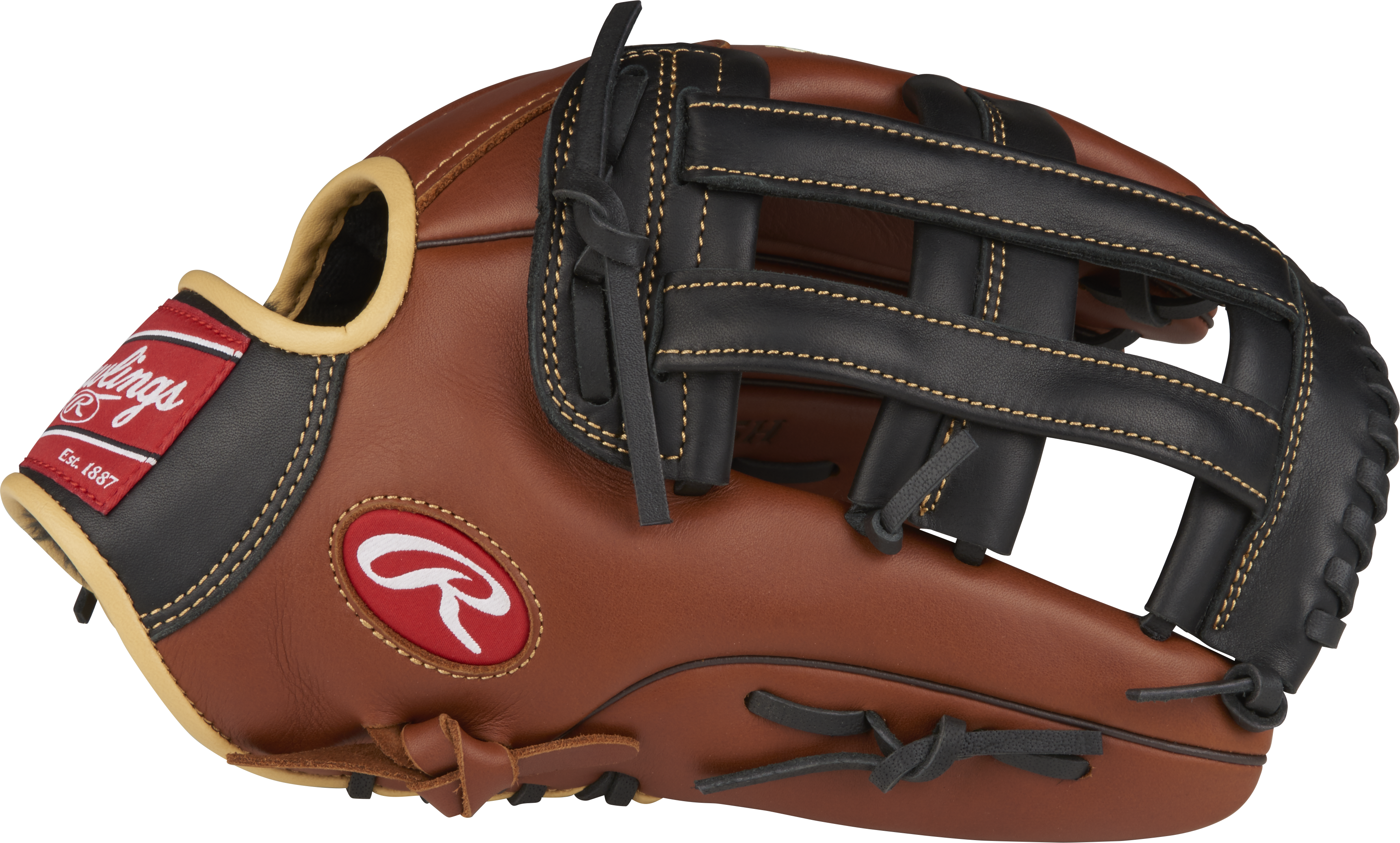 Rawlings Sandlot Series Leather Baseball Glove, Regular, - Rawlings Sandlot Series 12.75" Baseball Glove: S1275h (3446x2076), Png Download