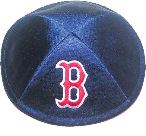 Graphic Royalty Free Mlb Pro Kippah Boston Red Sox - Blue Mesh And Cotton Kippah With Boston Red Sox Logo (500x500), Png Download