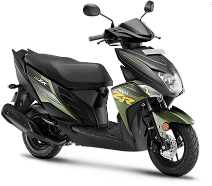 Yamaha Cygnus Ray Zr Matt Green - Black Yamaha Ray Zr (700x430), Png Download