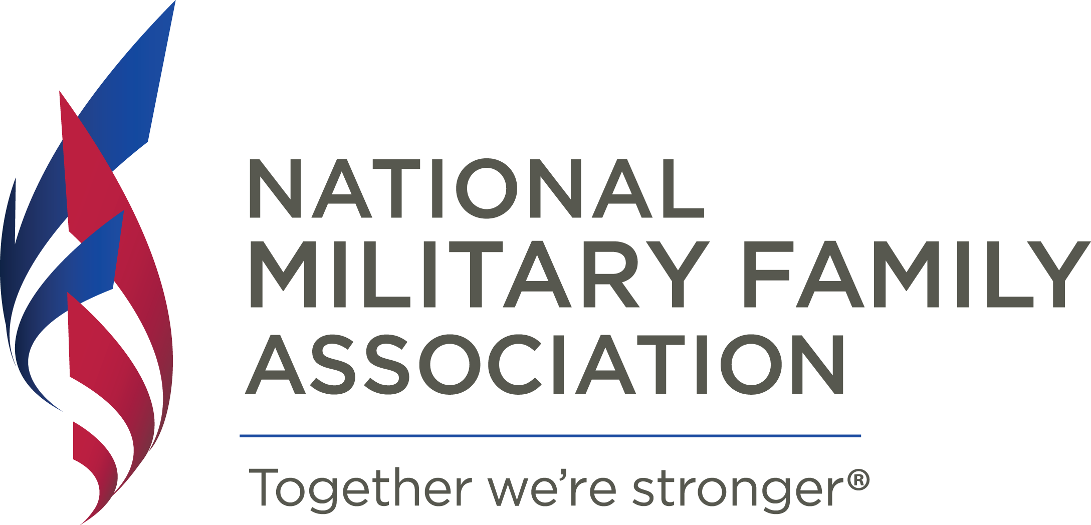 Logo For National Military Family Association - National Military Family Association (2177x1048), Png Download