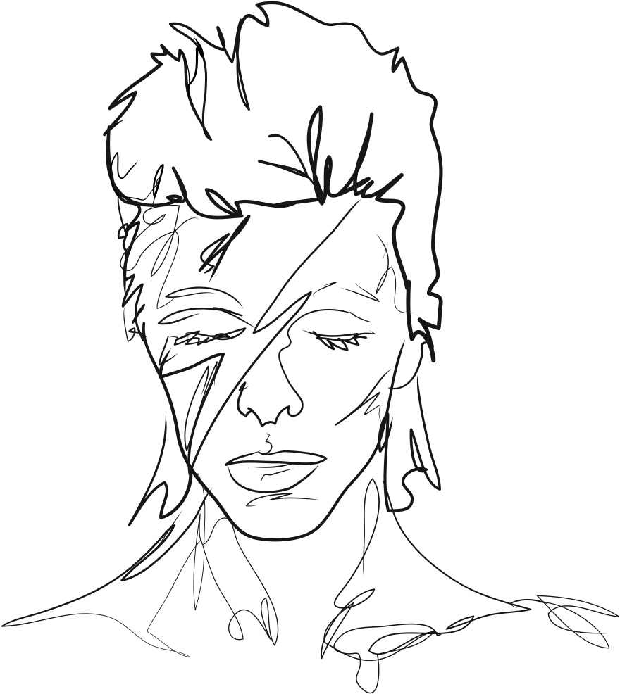David Bowie - Simple Drawings David Bowie (1080x1510), Png Download