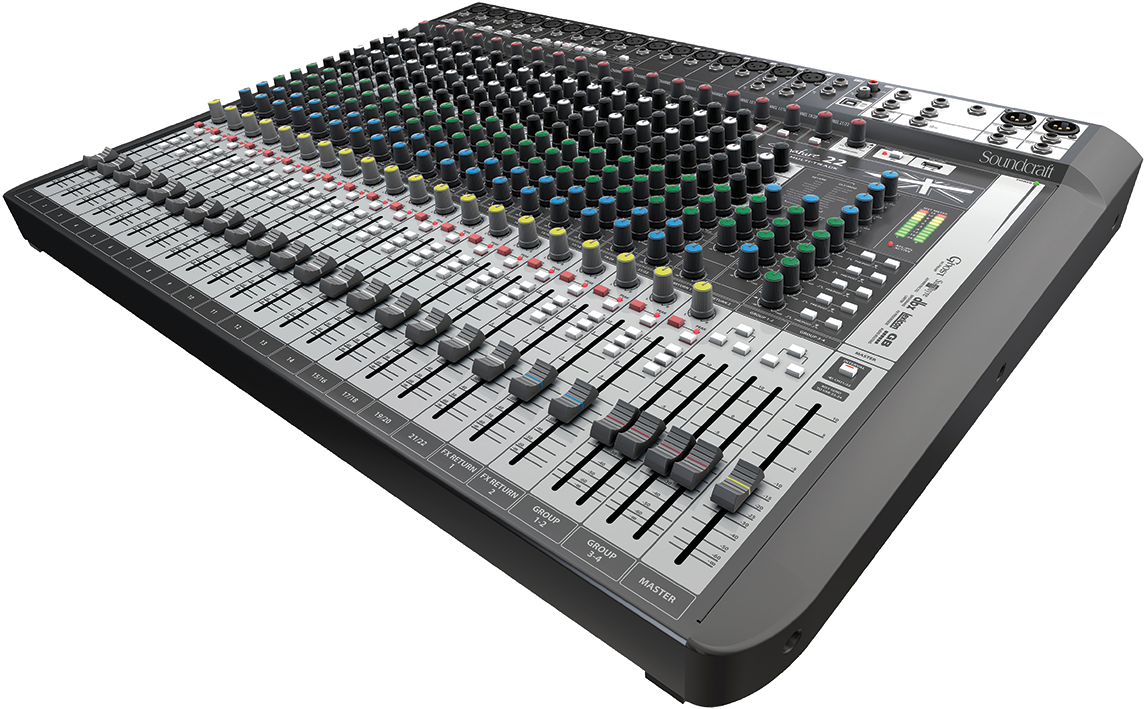 Signature 22 Mtk 2 Tiny Square - Soundcraft Signature 22 Mtk 22-input Multi-track Mixer (1600x800), Png Download