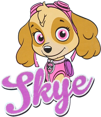 Skye Paw Patrol - Drawstring (400x400), Png Download