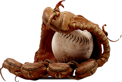 Baseball Glove Png Download - Baseball And Glove Png (464x311), Png Download