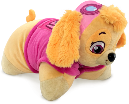 Pillow Pets Paw Patrol 11" Travel Buddies - Paw Patrol Pillow Pets Plush Soft / Sleep Toy 30cm-skye (659x563), Png Download
