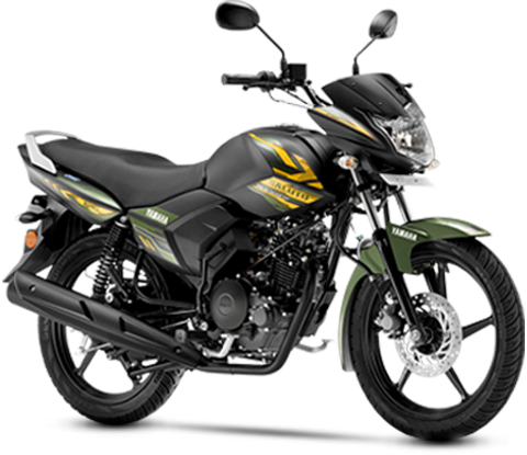 Yamaha Saluto Performance Bike - Yamaha Saluto Matt Green (480x415), Png Download