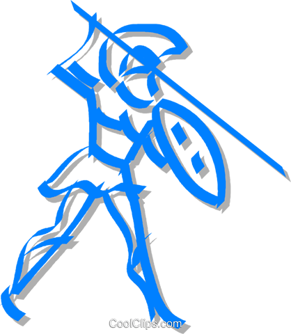 Roman Soldier Royalty Free Vector Clip Art Illustration - Illustration (418x480), Png Download