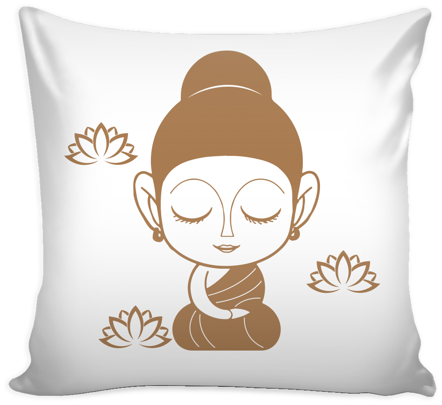 Buddha Lady Meditating * Cute Funny Gift * Yoga Statement - I M Living My Best Life (1024x1024), Png Download