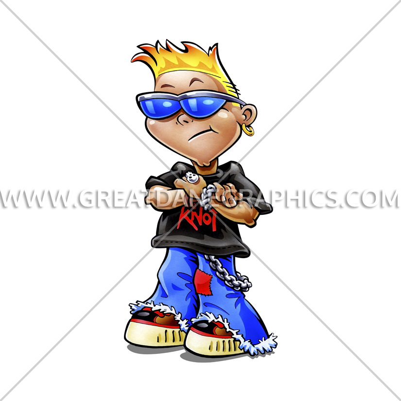 Rock Star Kid - Cartoon (825x825), Png Download