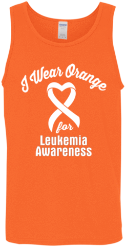 I Wear Orange For Leukemia Awareness Unisex Tank Top - Port & Co. Twill Cap (480x480), Png Download
