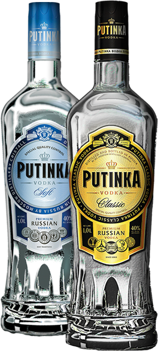 Vodka Group Shot - Putinka Vodka Png (369x720), Png Download