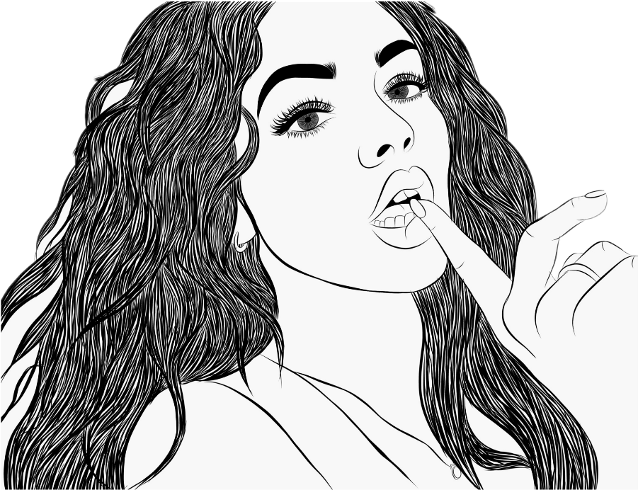 Curls For Free Download On Mbtskoudsalg Begginer Drawing - Drawing (1024x1024), Png Download