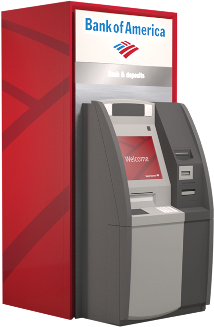 16,000 Atms - Bank Of America (493x690), Png Download