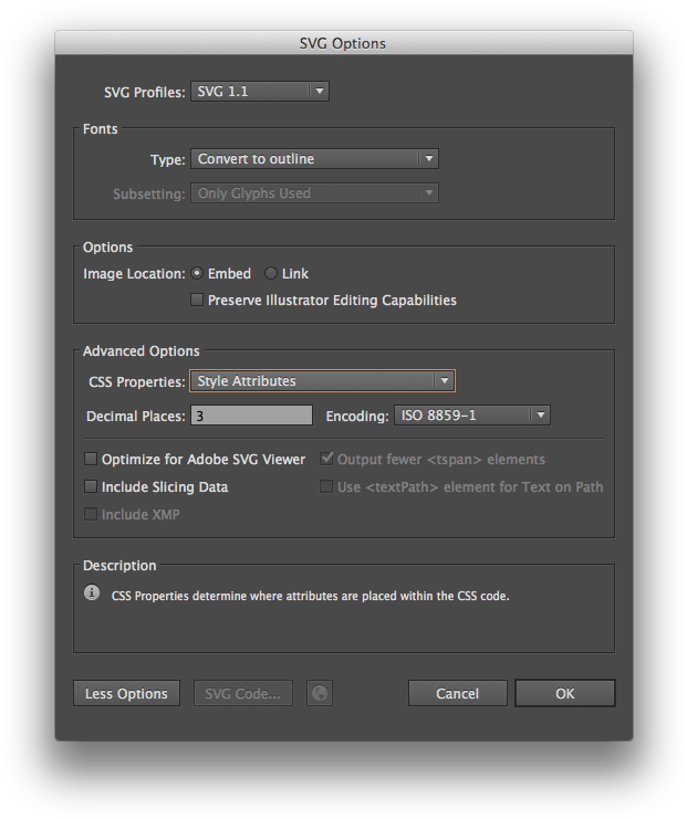Adobe Illustrator Svg Settings - Сохранить Svg В Иллюстраторе (636x756), Png Download