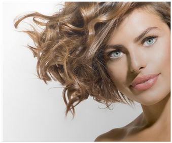 Beauty Young Woman Portrait Over White - Tonalizante Em Creme Essenziale Louro Médio Acinzentado (400x400), Png Download