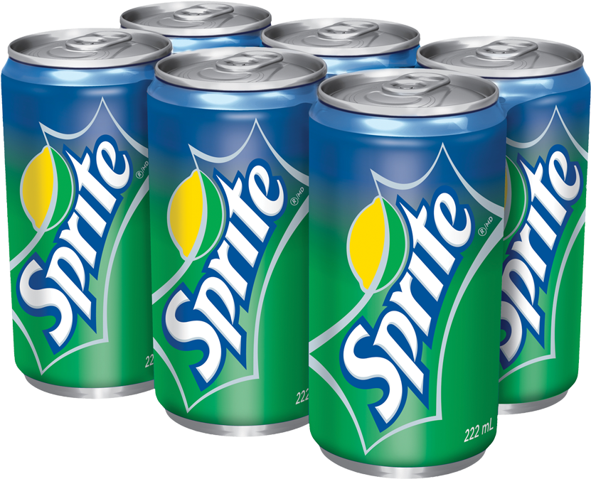 Coca-cola Carbonated Beverages Sprite 222 Ml 6/pkg - Sprite Lemon-lime Soda 18 Pk, 12 Oz Cans (850x850), Png Download