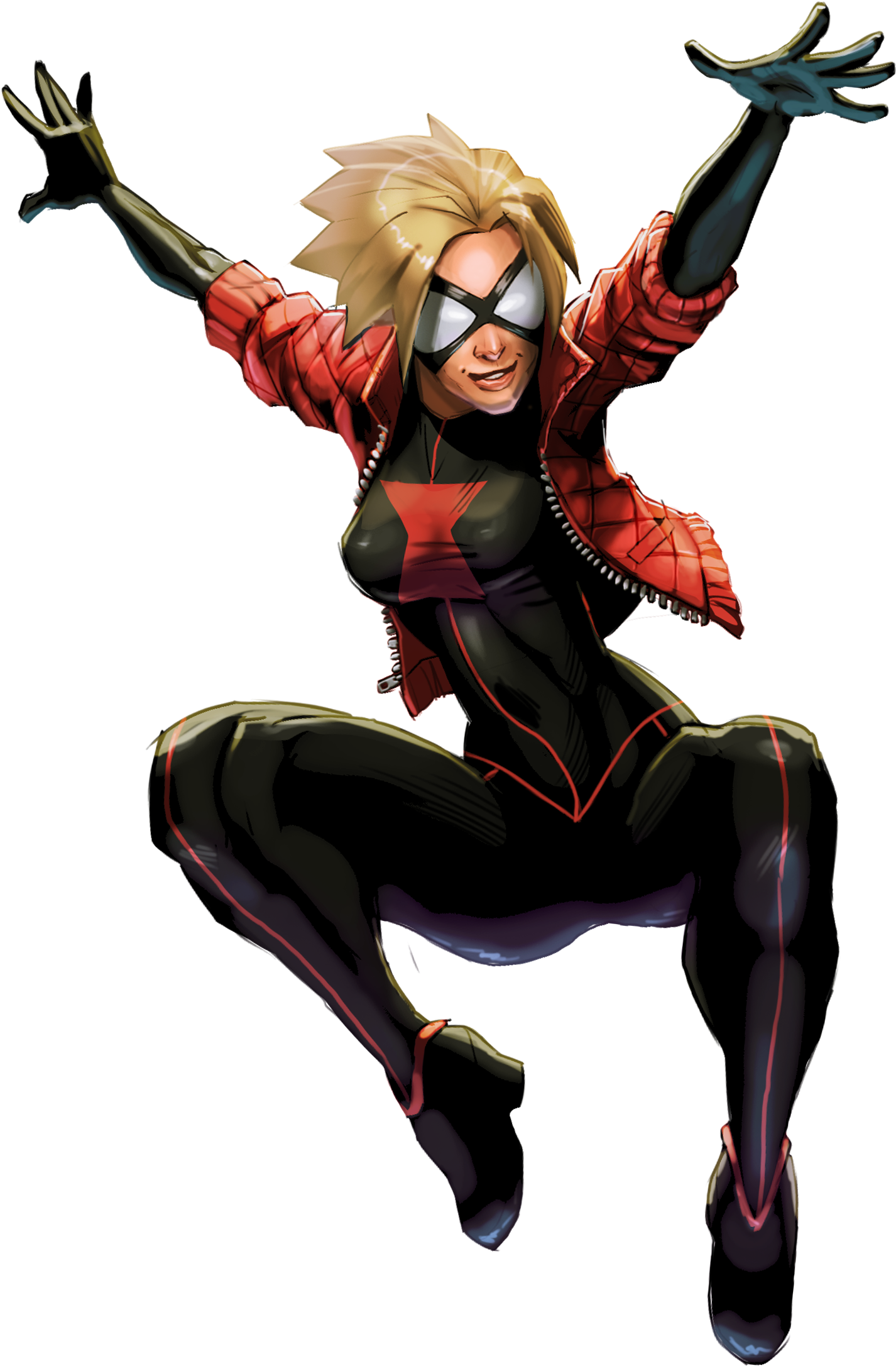 Jessica Drew As Ultimate Black Widow - Black Widow Spider Marvel (1980x2970), Png Download