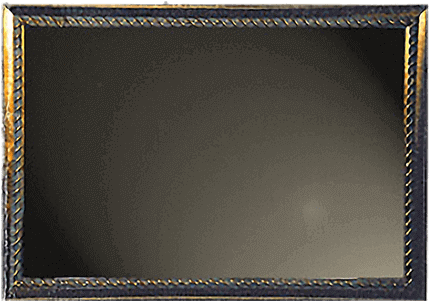 Rope & Bead Mirror - Leather (648x432), Png Download