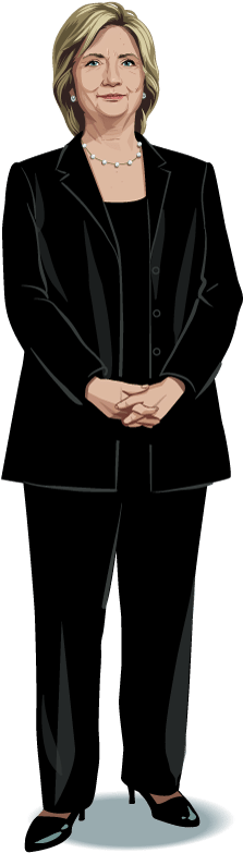 Hillary Clinton Png Images Free Download - Hillary Clinton Full Body Transparent (300x873), Png Download