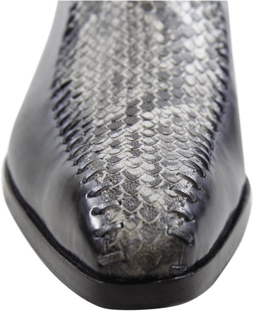 Ankle Boots Ricky 12 London Fog Snake Black White Aztek - Slip-on Shoe (1024x1024), Png Download