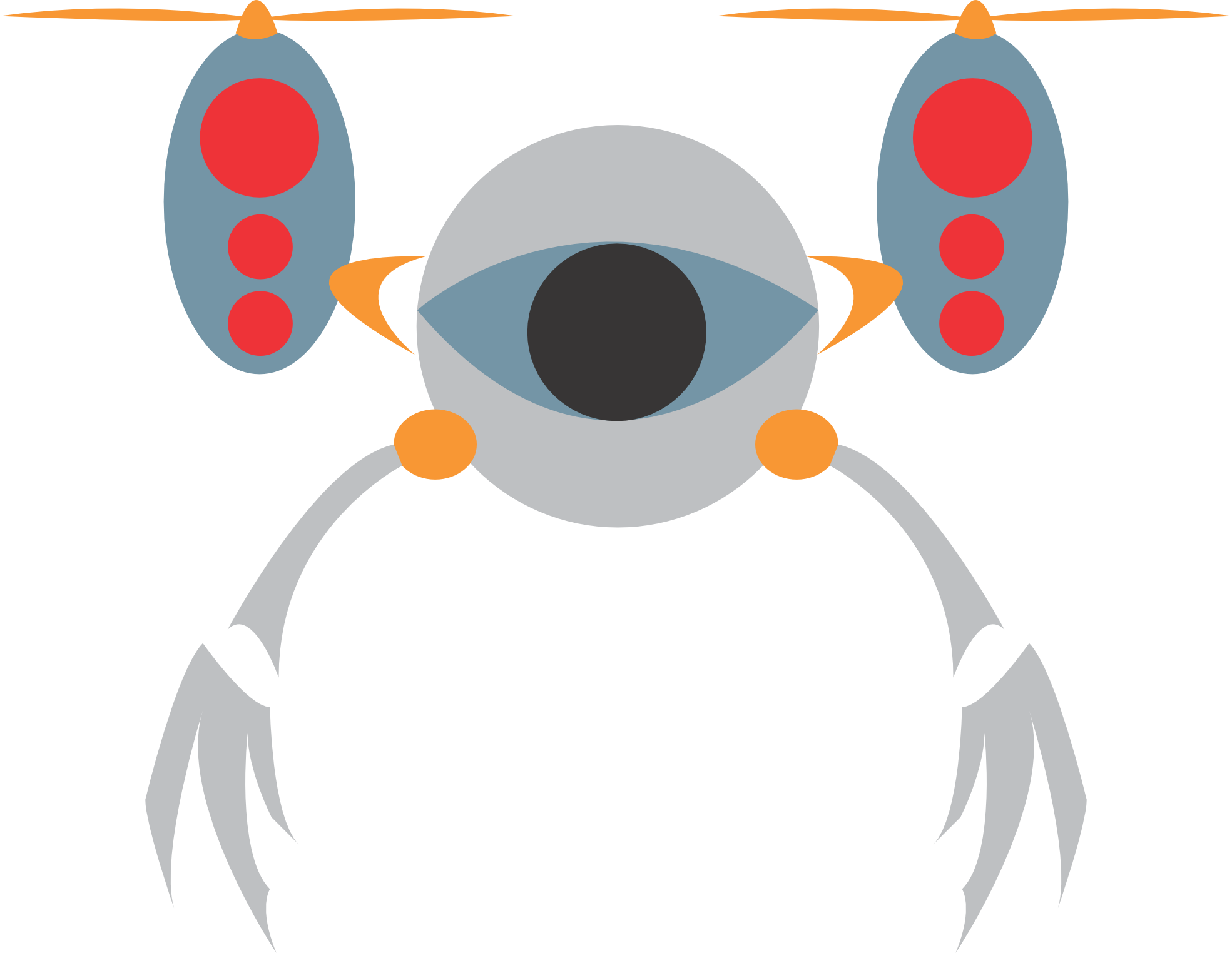 Robot Clip Art Christmas Frosty The Snowman / Frosty - Flying Robot Clipart (969x750), Png Download