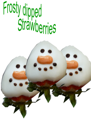Frosty Strawberries - Ontario (500x500), Png Download