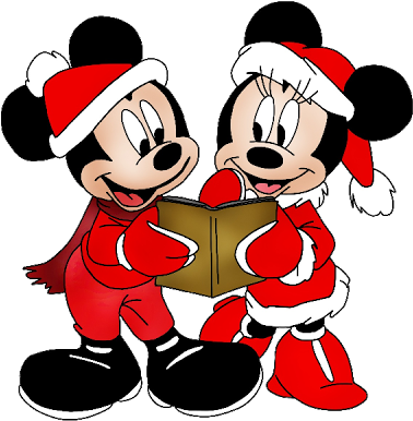 Winter Clipart Minnie - Mickey And Minnie Mouse Coloring (400x400), Png Download