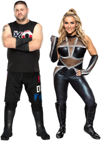 Kevin Owens & Natalya - Shinsuke Nakamura And Natalya (357x468), Png Download