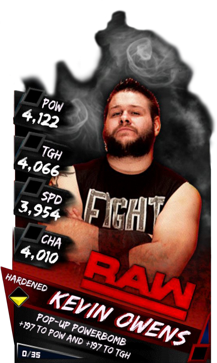 Kevinowens - Rare Kevinowens - Superrare Kevinowens - Wwe Supercard Hardened Seth Rollins (733x1158), Png Download