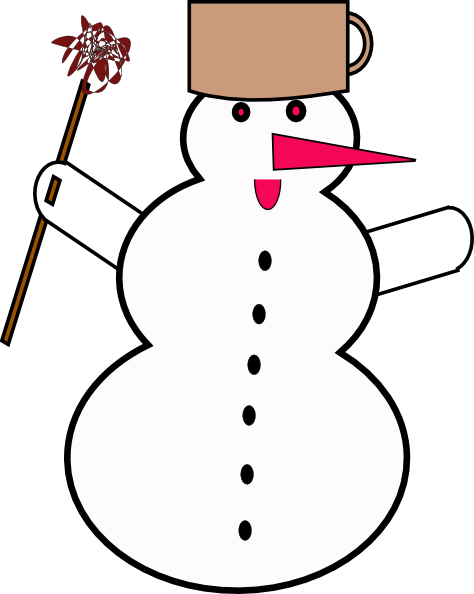 Frosty The Snowman Animated Clipart Cliparthut Free - Lovely Snowman Drawstring Backpack Polyester Bags Gym (474x594), Png Download