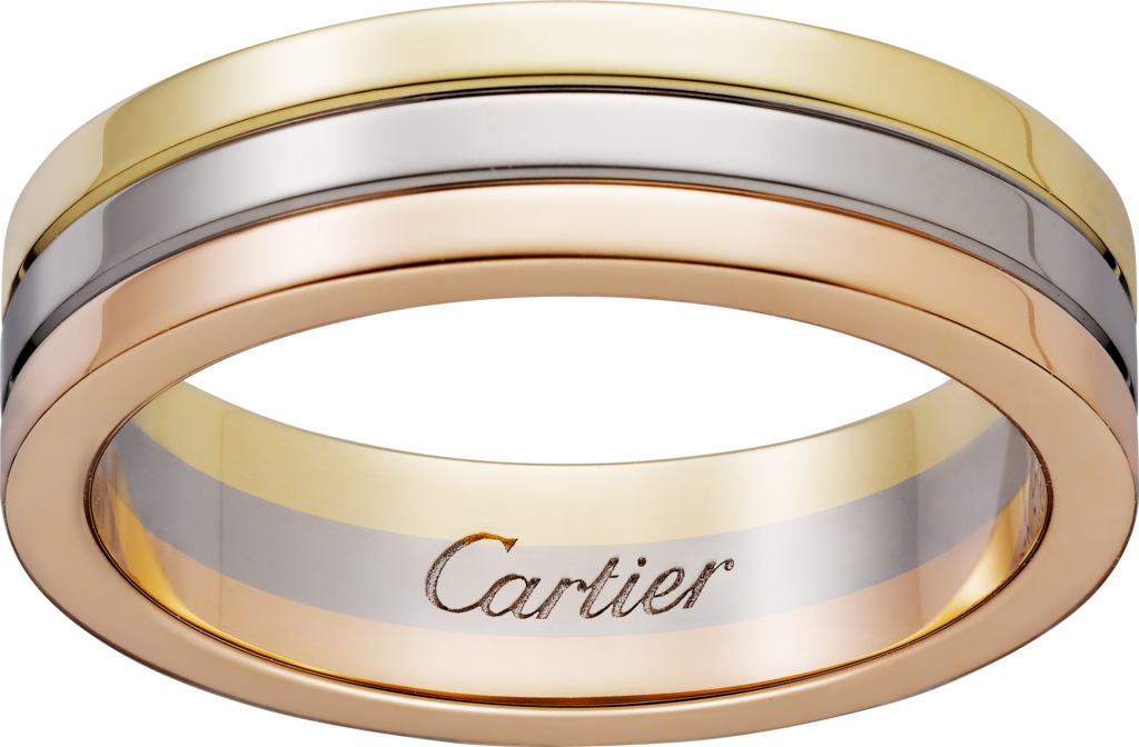 Trinity Wedding Ringwhite Gold, Yellow Gold, Pink Gold - Oro Rosa Y Oro Amarillo (1024x672), Png Download