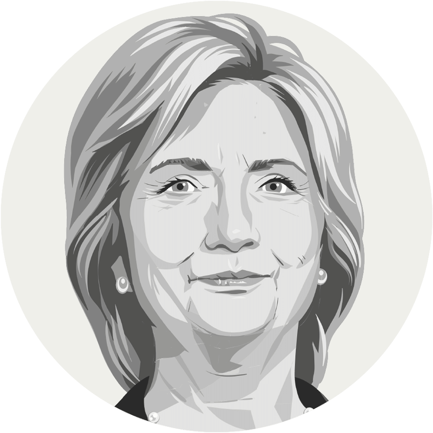 Cfm Strategic Communications Under The Dome Drooping - Hillary Clinton (900x900), Png Download