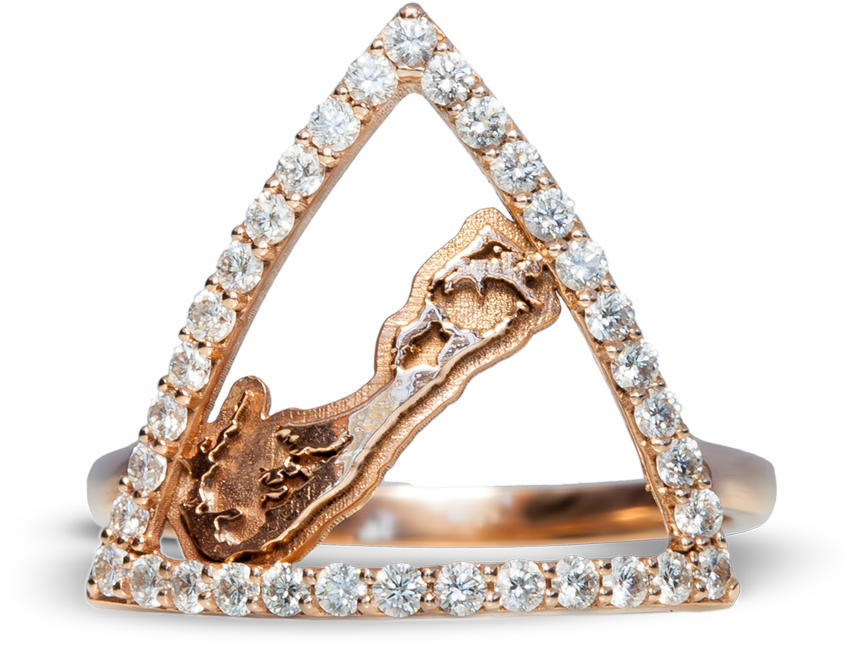 Bermuda Triangle Ring - Ring (1280x1182), Png Download