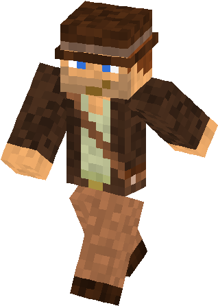 Chris Pietsmiet Indiana Jones Skin - Harry Potter Skin Minecraft (317x453), Png Download