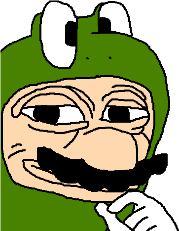 Banner Royalty Free Download Mario In A Suit Png Know - Pepe The Frog (500x500), Png Download