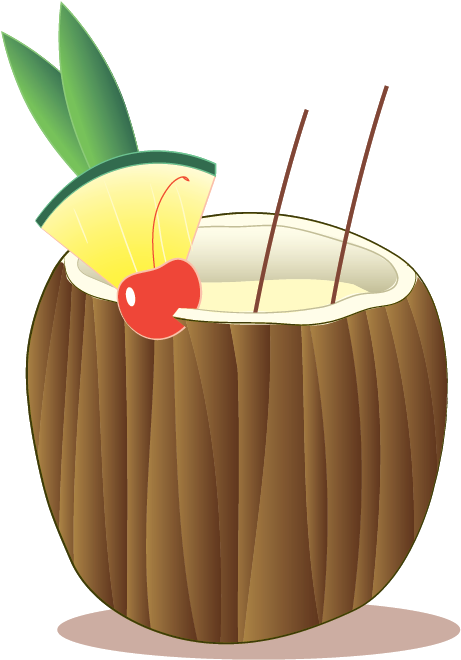 Pina Colada Cliparts - Pina Colada Clipart Png (667x667), Png Download