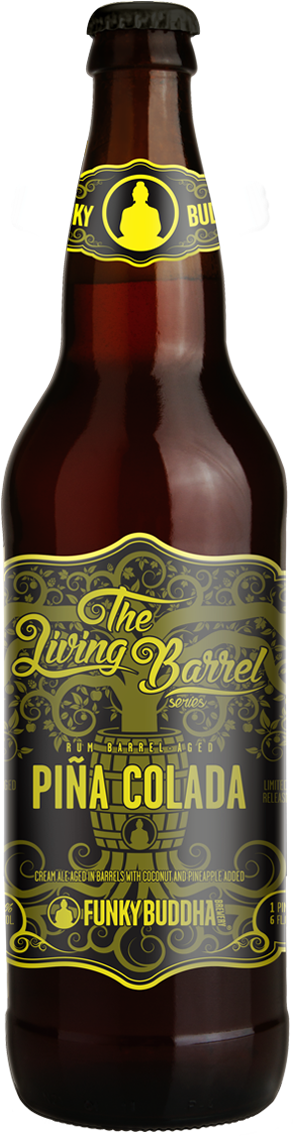 Rum Barrel-aged Piña Colada By Funky Buddha Brewery - Funky Buddha I M So Excited I M So Scared (307x1200), Png Download