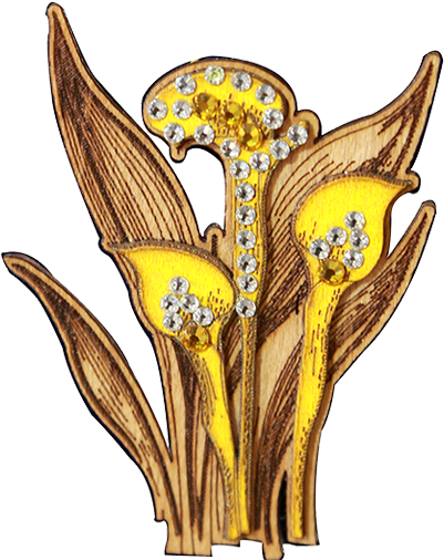 Fashion Accessories - Brooches - Calla Lily - Fashion Accessory (600x600), Png Download