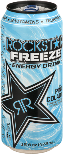 Rockstar Freeze Pineapple And Coconut Energy Drink (600x600), Png Download